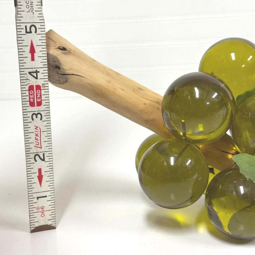 Vintage green lucite grape cluster